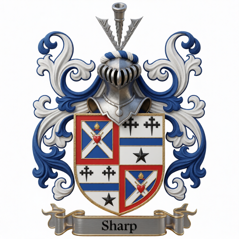 Sharp Family Crest - 3
