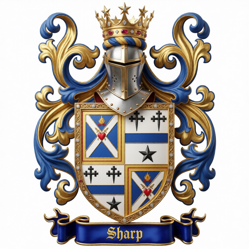 Sharp Family Crest  - 1
