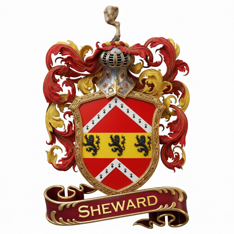 Sheward Family Crest - 3
