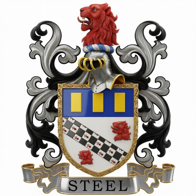 Steel Family Crest - 1
