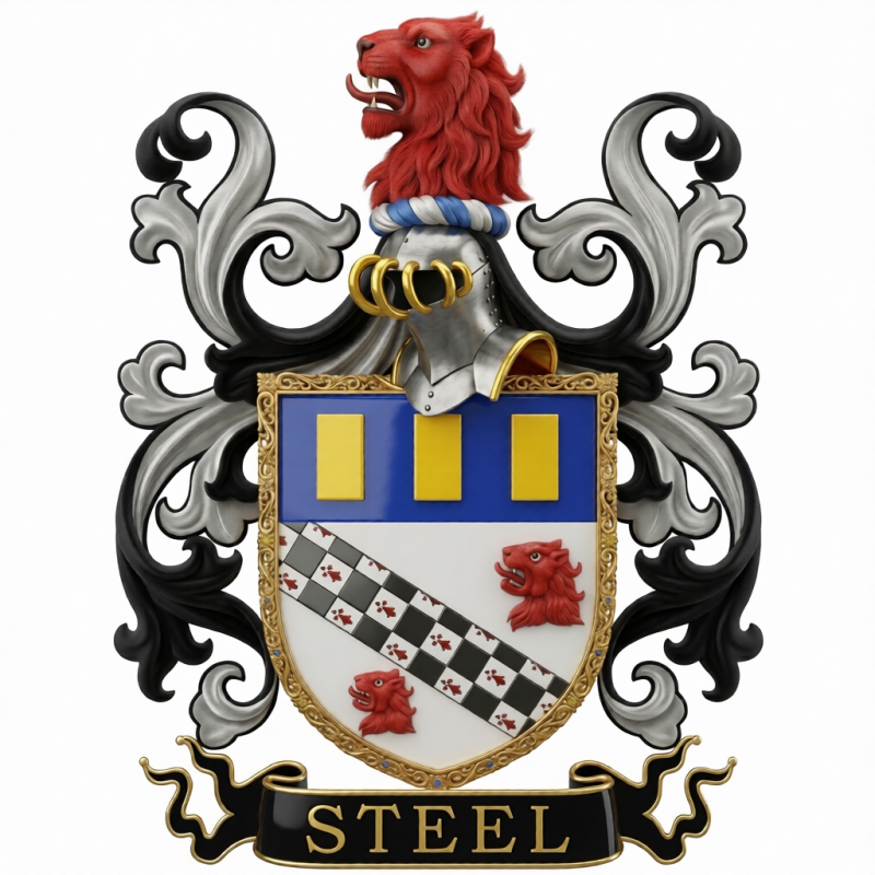 Steel Family Crest - 3
