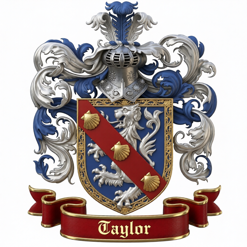 Taylor Family Crest - 4
