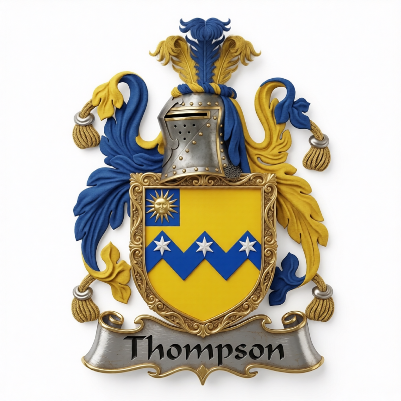 Thompson Family Crest - 1
