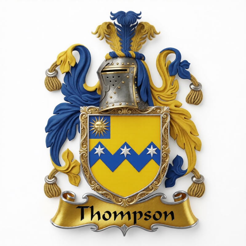 Thompson Family Crest - 3
