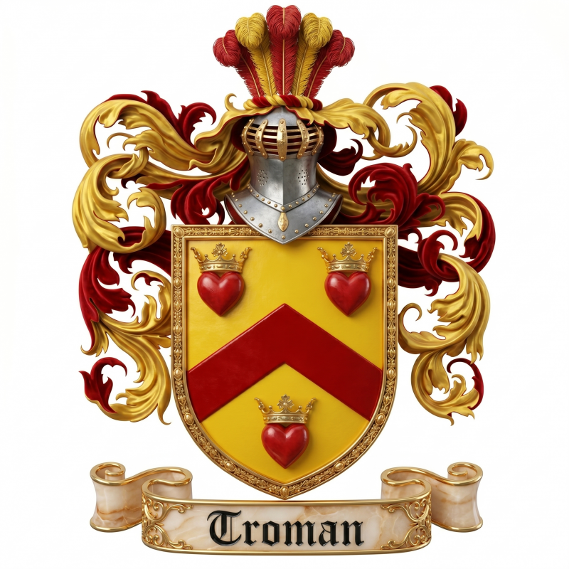 Troman Family Crest
