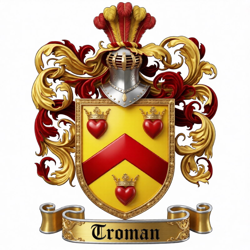 Troman Family Crest - 1
