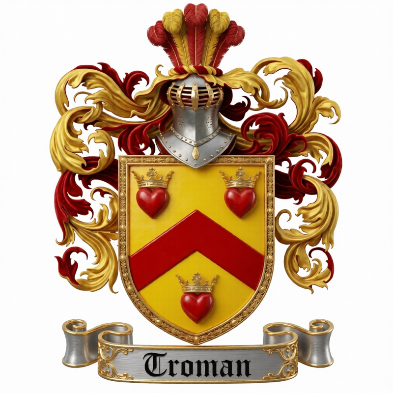 Troman Family Crest - 4
