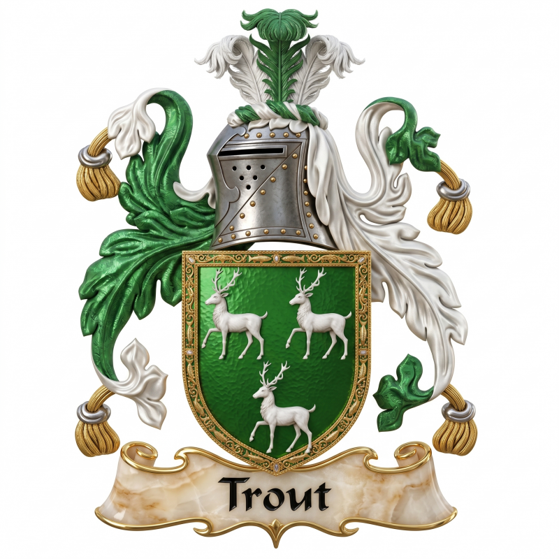 Trout Family Crest
