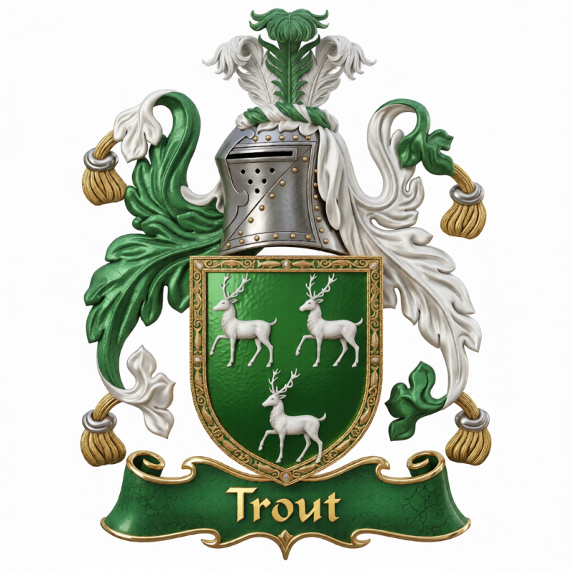 Trout Family Crest - 4
