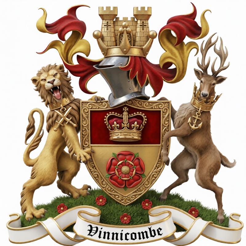 Vinnicombe Family Crest - 4

