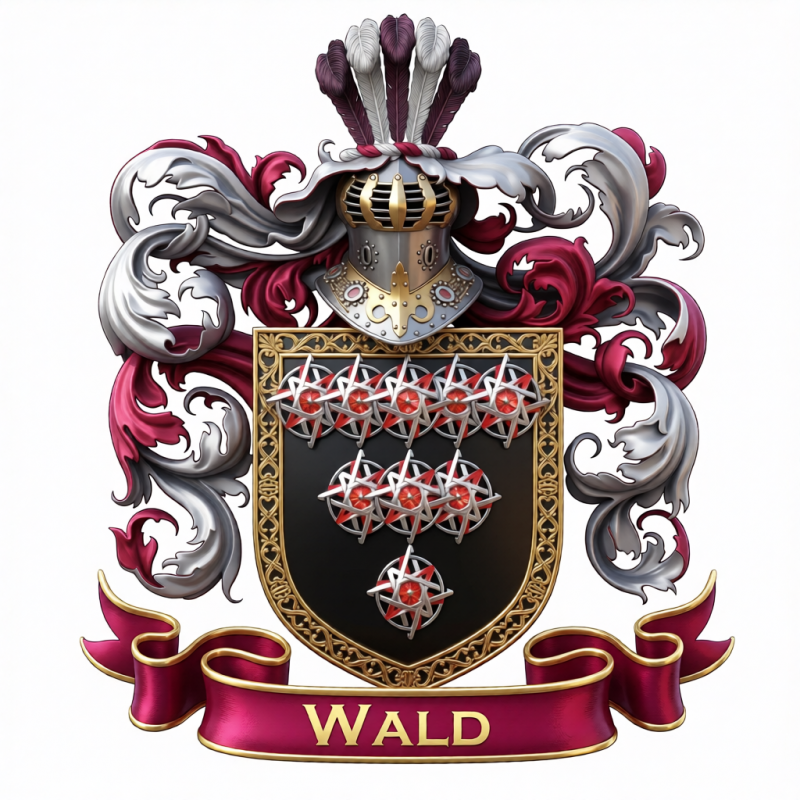 Wald Family Crest - 1
