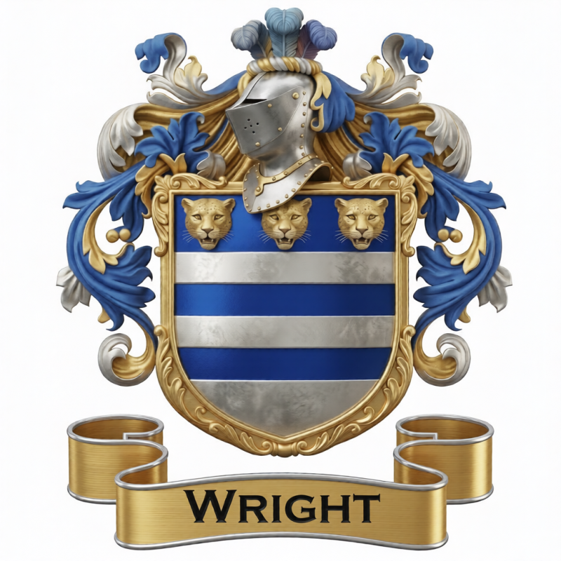 Wright Family Crest - 2a

