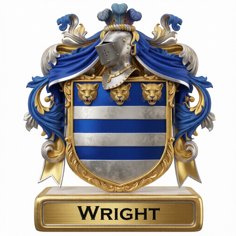 Wright Family Crest - 2
