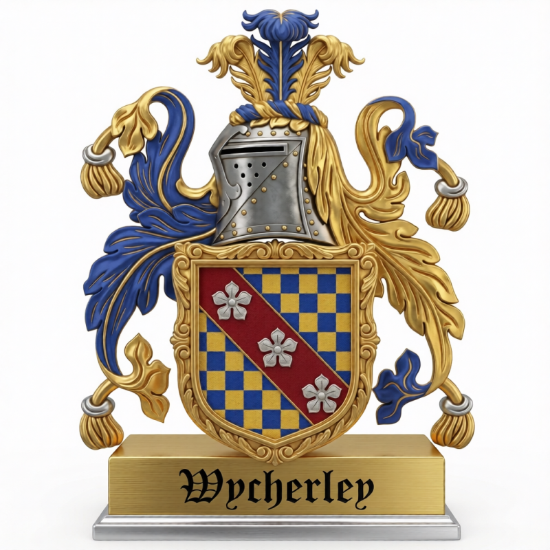 Wycherley Family Crest - 2
