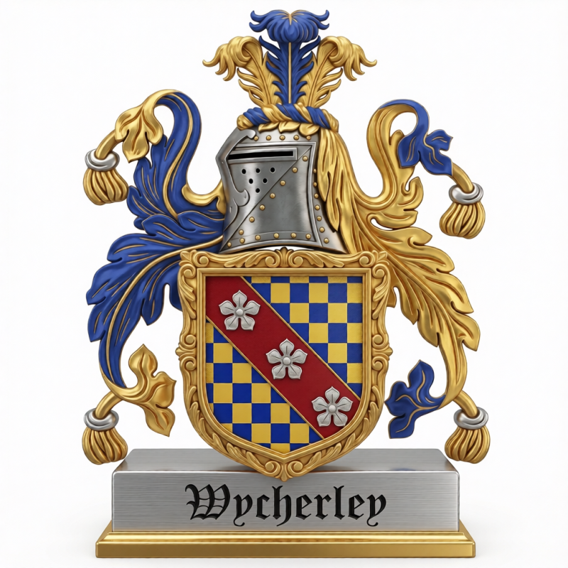 Wycherley Family Crest - 3
