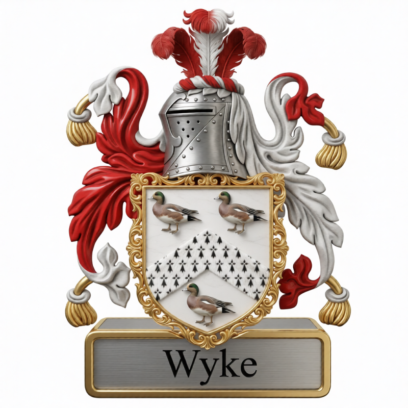 Wyke Family Crest - 1

